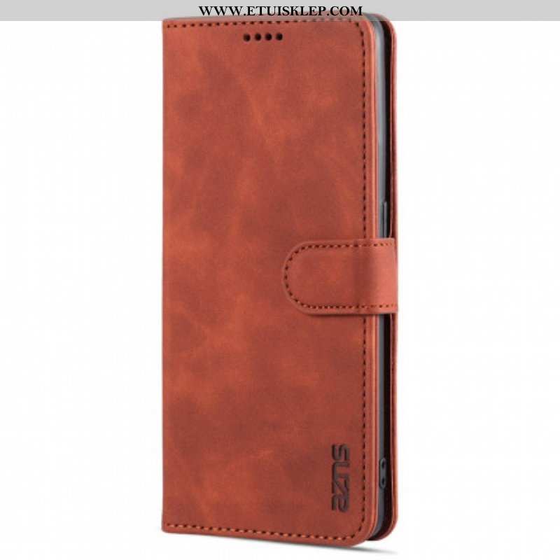 Etui Folio do Oppo Reno 6 5G Efekt Skóry Azns